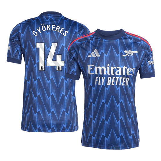 GYÖKERES #14 Arsenal Extérieur Maillot 2025/26 Bleu