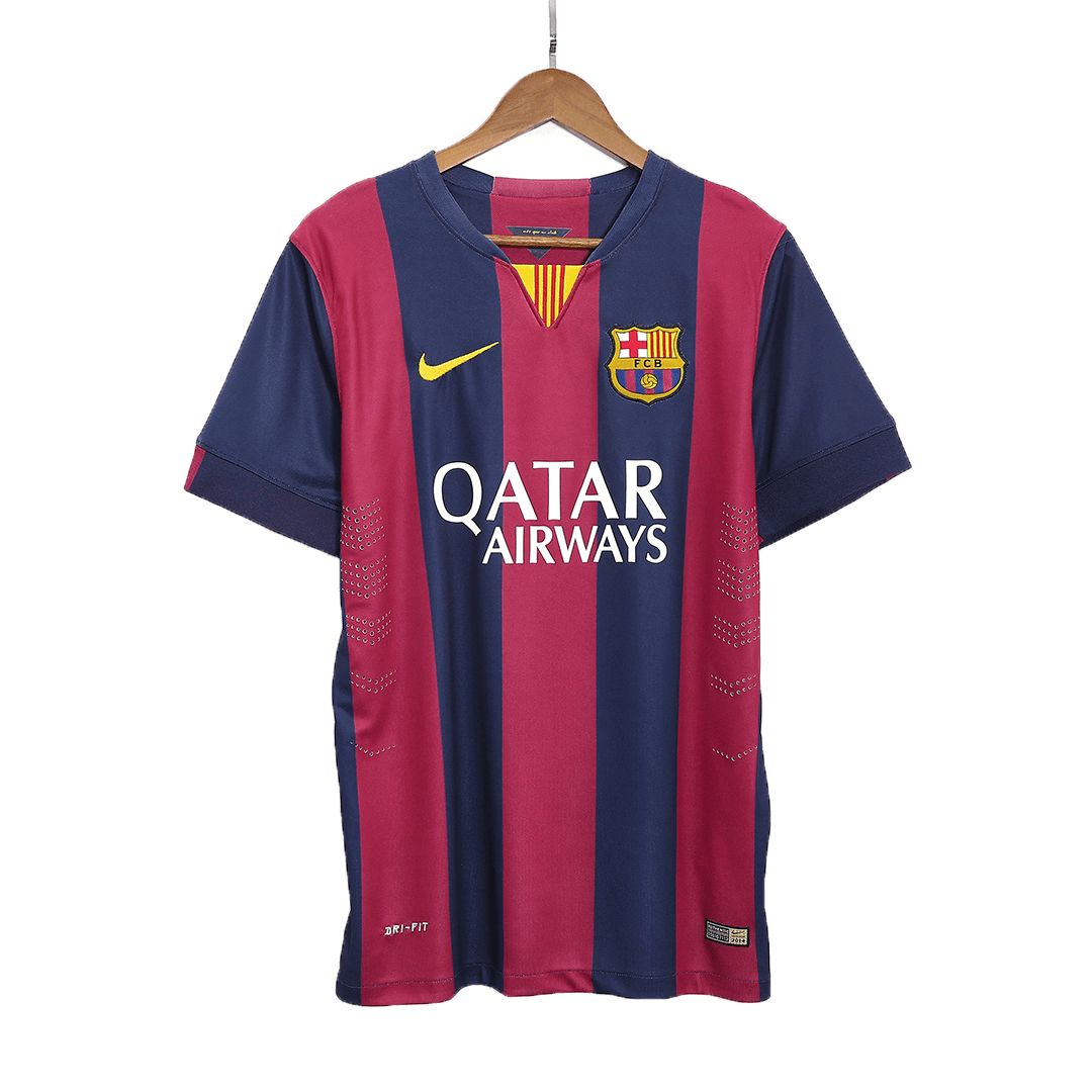 Maillot Domicile Rétro Barcelone 2014/15 Rouge&Bleu