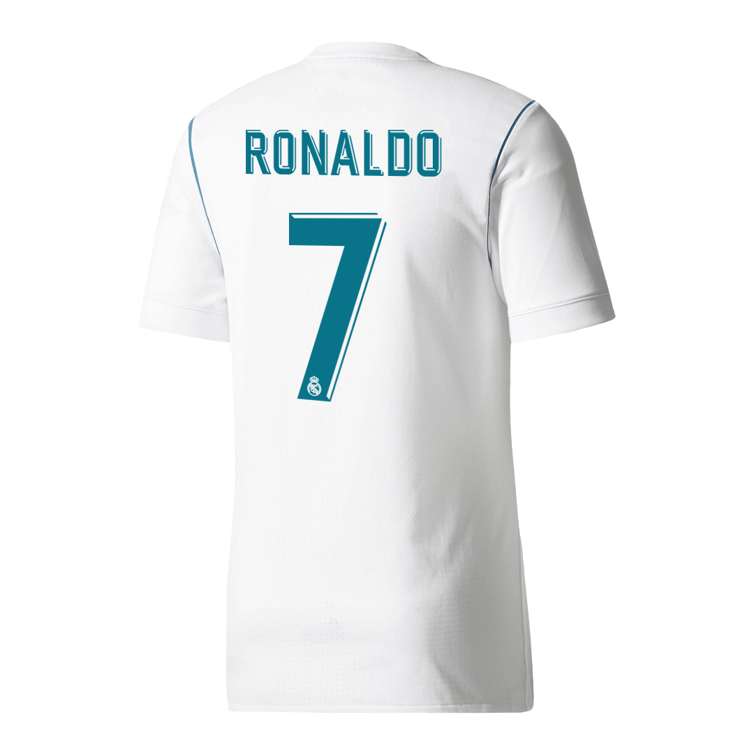 Retro RONALDO #7 Real Madrid Domicile Maillot 2017/18 Blanc