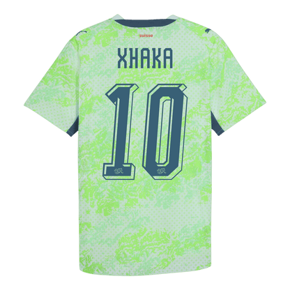 XHAKA #10 Suisse Extérieur Maillot - Coupe du Monde 2026 Vert