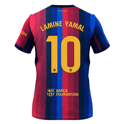 LAMINE YAMAL #10 Barcelone Domicile Maillot 2026/27 Bleu&Grenat