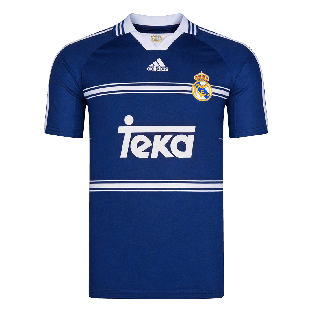 Maillot Rétro Real Madrid Extérieur 1998/99 Bleu marine
