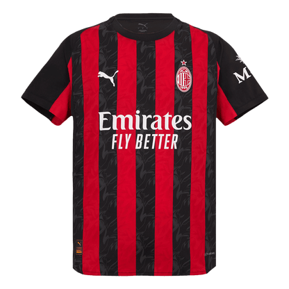 Maillot Domicile AC Milan 2025/26 Rouge et Noir Joueur