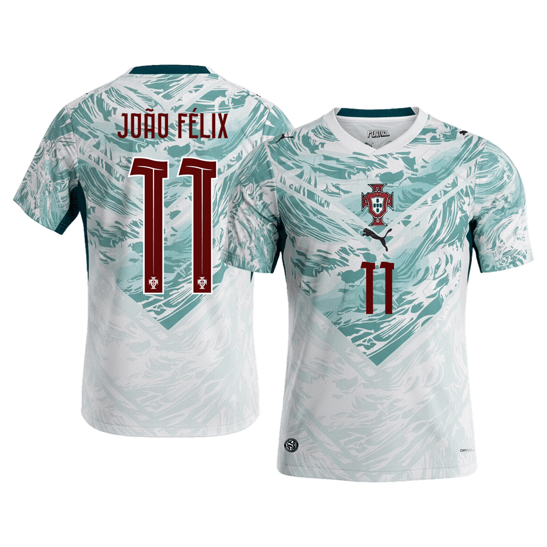 JOÃO FÉLIX #11 Portugal Maillot Domicile - Coupe du Monde 2026 Blanc et Vert