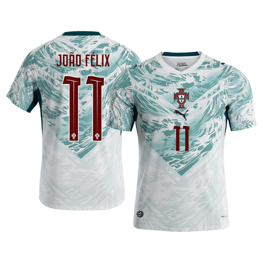JOÃO FÉLIX #11 Portugal Maillot Domicile - Coupe du Monde 2026 Blanc et Vert
