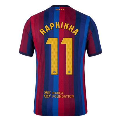 رافينيا #11 برشلونة القميص الأساسي 2026/27 أحمر وأزرق إصدار اللاعبين