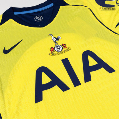Tottenham Hotspur Third Maillot 2025/26 Jaune Joueur