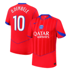 O.DEMBÉLÉ #10 PSG Troisième Maillot 2025/26 Rouge Joueur