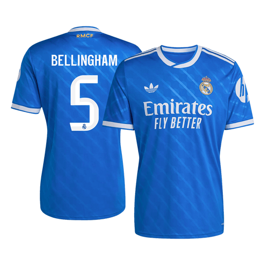 BELLINGHAM #5 Maillot Third Real Madrid 2025/26 Bleu