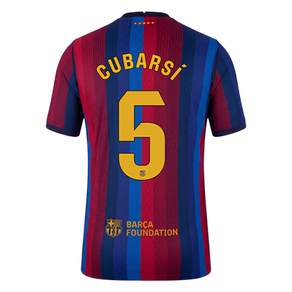 كوبارسي #5 قميص برشلونة الأساسي 2026/27 أحمر وأزرق للاعب