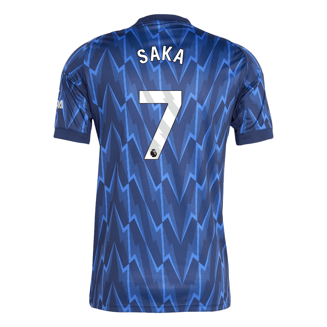 SAKA #7 Maillot Extérieur Arsenal 2025/26 Bleu