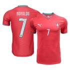 Maillot Domicile RONALDO #7 Portugal - Coupe du Monde 2026 Rouge Joueur