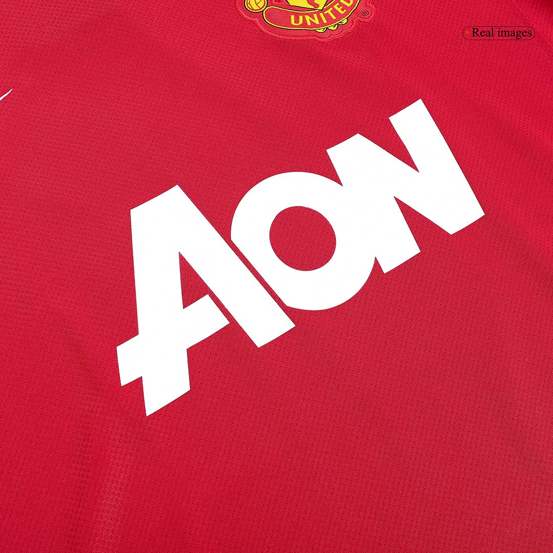 Maillot Rétro Domicile Manchester United 2011/12 Rouge