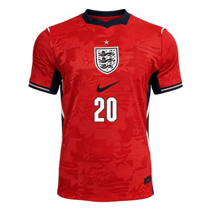 Maillot Joueur Extérieur Angleterre PALMER #20 - Coupe du Monde 2026 Rouge