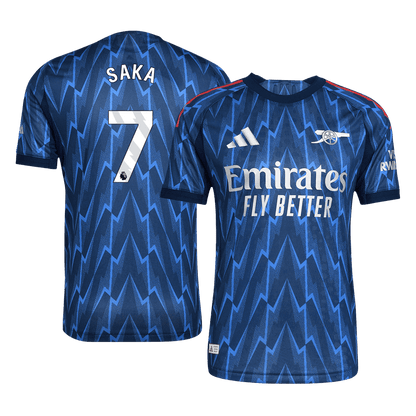 SAKA #7 Arsenal Extérieur Maillot 2025/26 Bleu Joueur