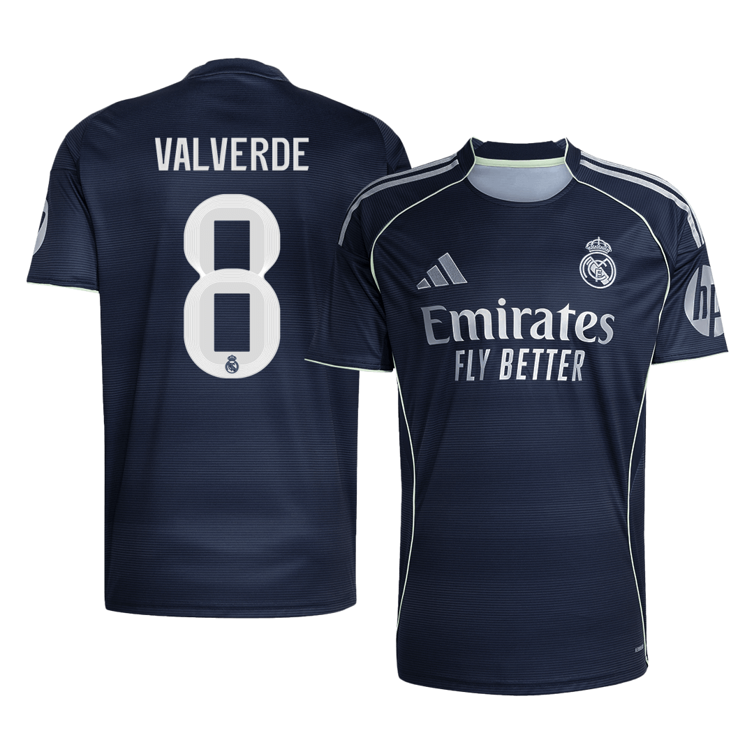 VALVERDE #8 Real Madrid Extérieur Maillot 2025/26 Bleu marine - Super