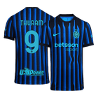 THURAM #9 Inter Milan Maillot Domicile 2025/26 Bleu et Noir Joueur