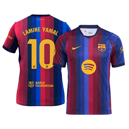 LAMINE YAMAL #10 Barcelone Domicile Maillot 2026/27 Bleu&Grenat