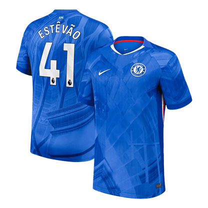 ESTÊVÃO #41 Chelsea Domicile Maillot 2025/26 Bleu - Superbe