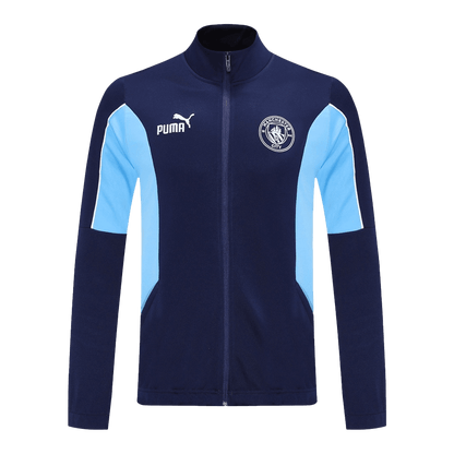 Manchester City Veste de Football Kit 2025/26 Bleu marine
