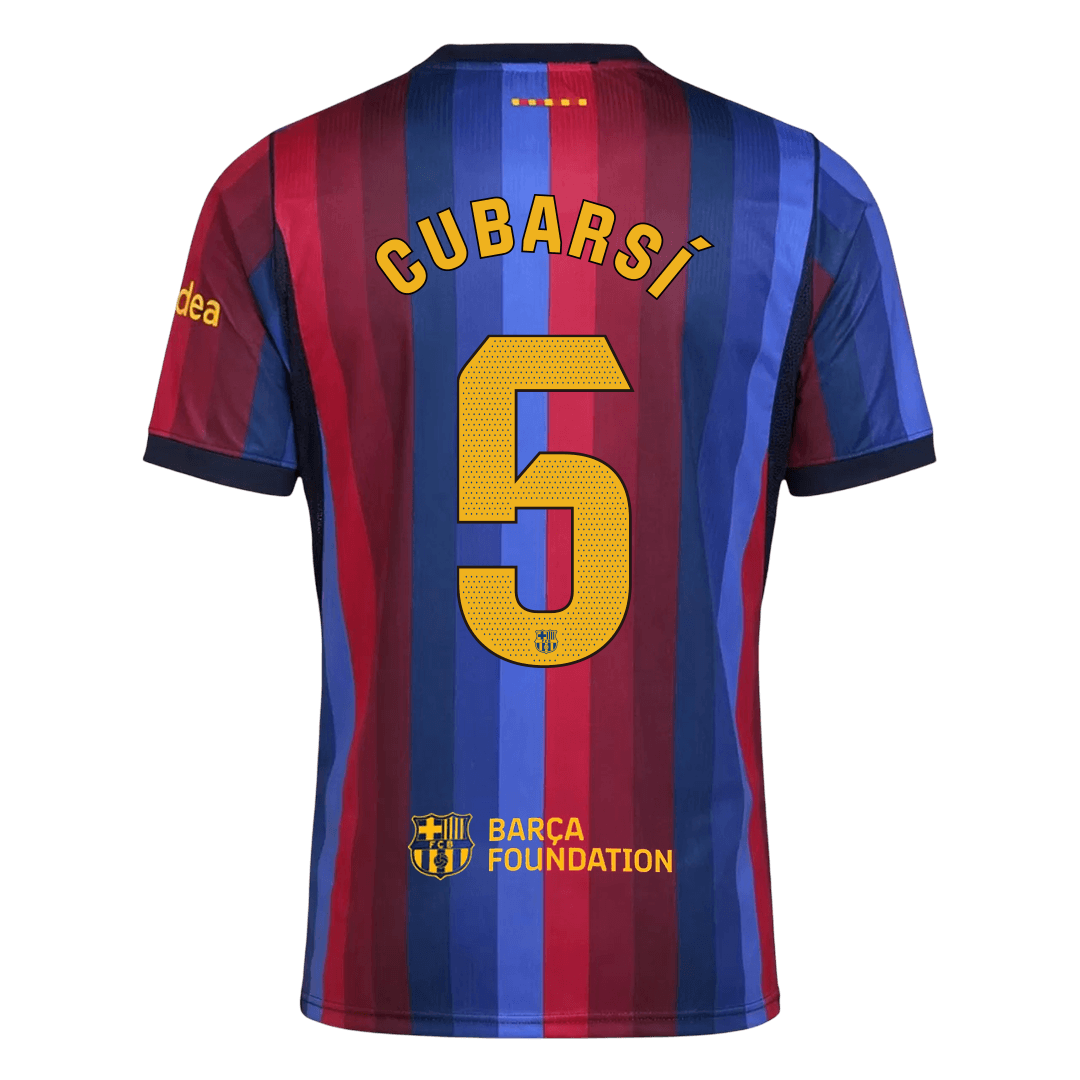 CUBARSÍ #5 Barcelona Domicile Maillot 2026/27 Blue&Garnet