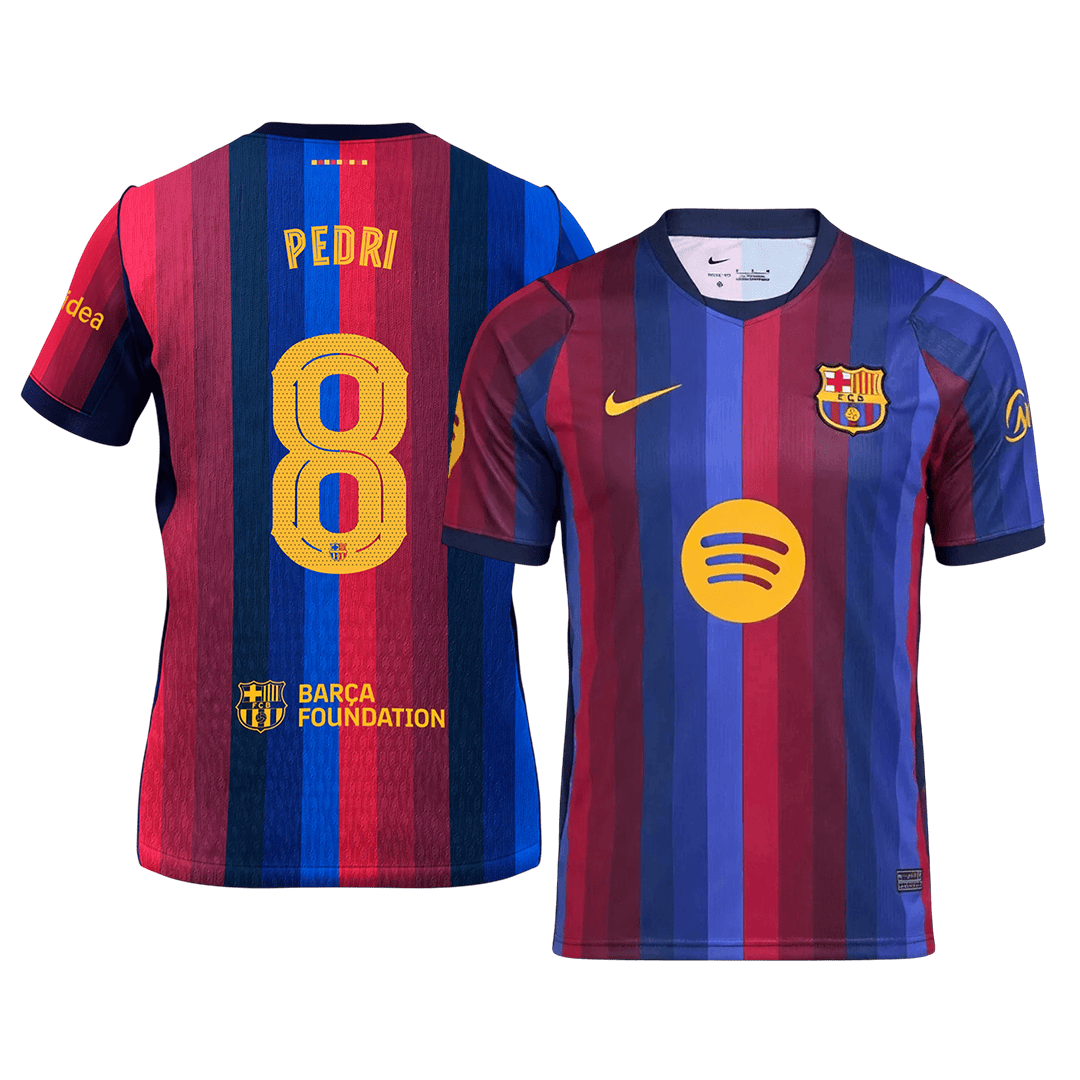 Maillot Domicile PEDRI #8 Barcelone 2026/27 Bleu&Grenat