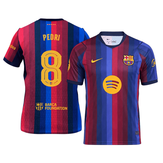 Maillot Domicile PEDRI #8 Barcelone 2026/27 Bleu&Grenat