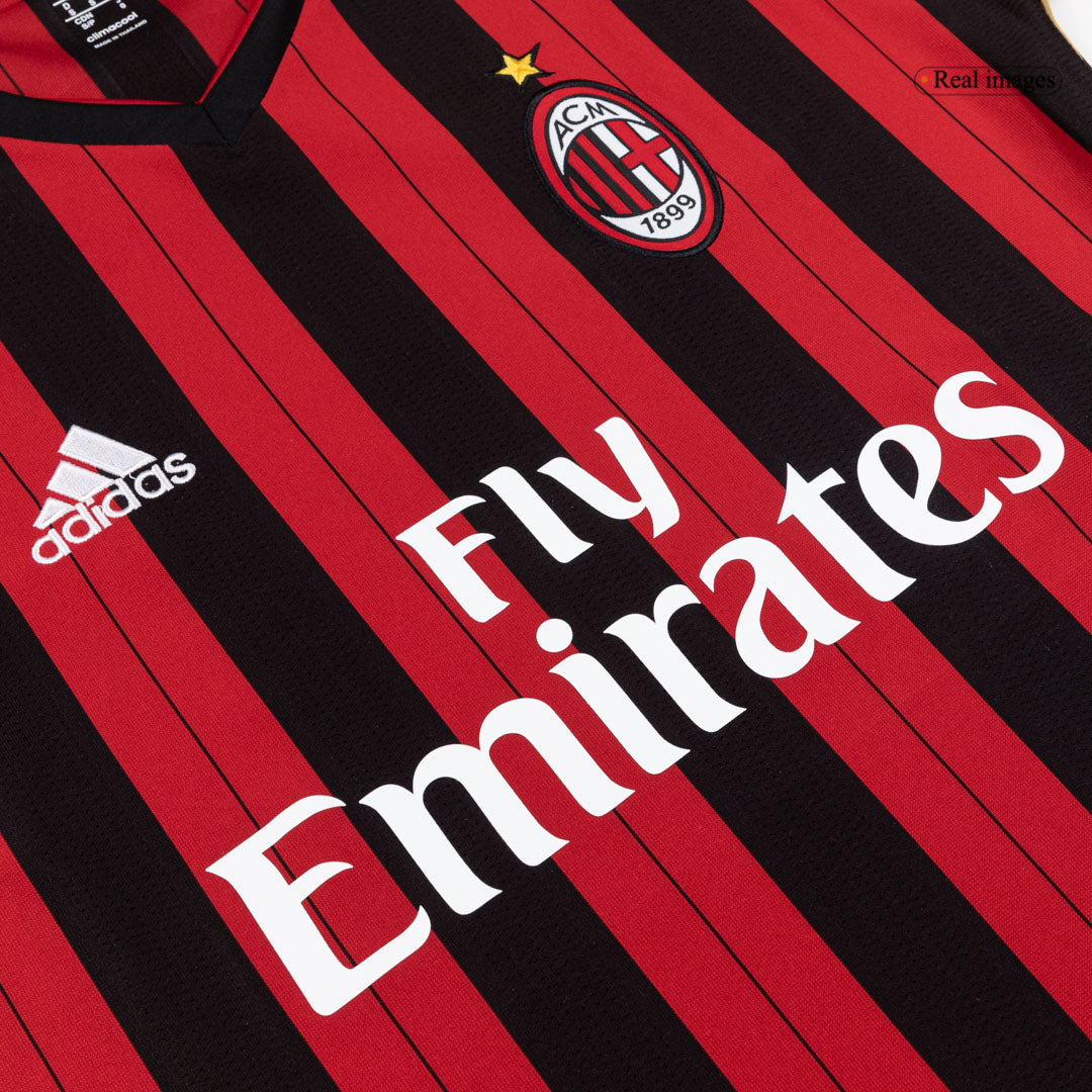 Retro AC Milan Domicile Maillot 2013/14 Rouge&Noir
