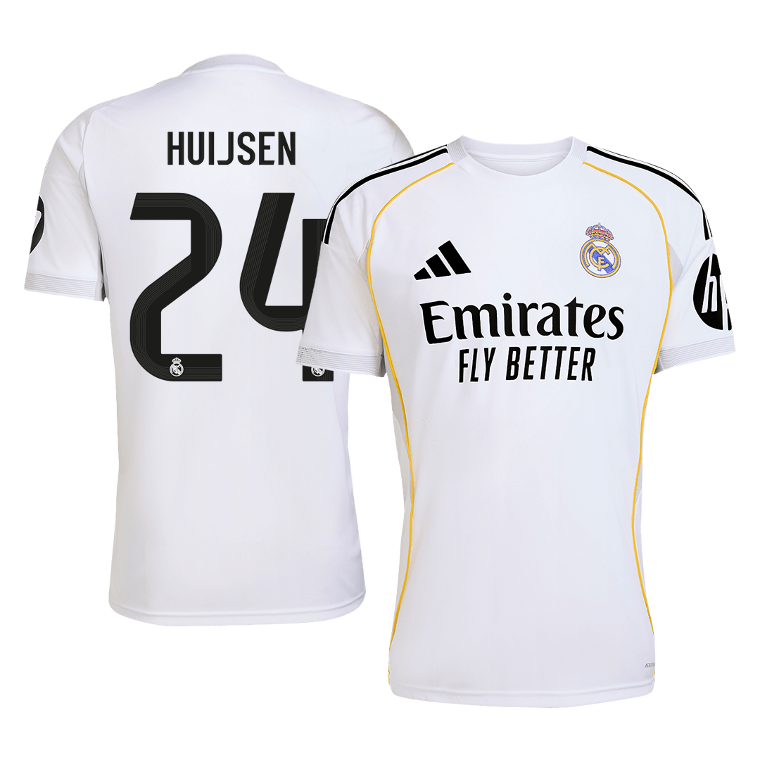 HUIJSEN #24 Real Madrid Domicile Maillot 2025/26 Blanc - Super