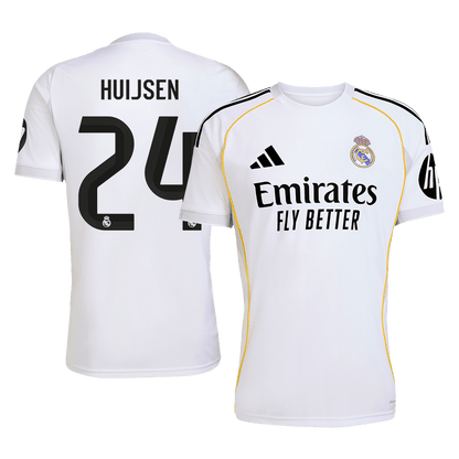 HUIJSEN #24 Real Madrid Domicile Maillot 2025/26 Blanc - Super