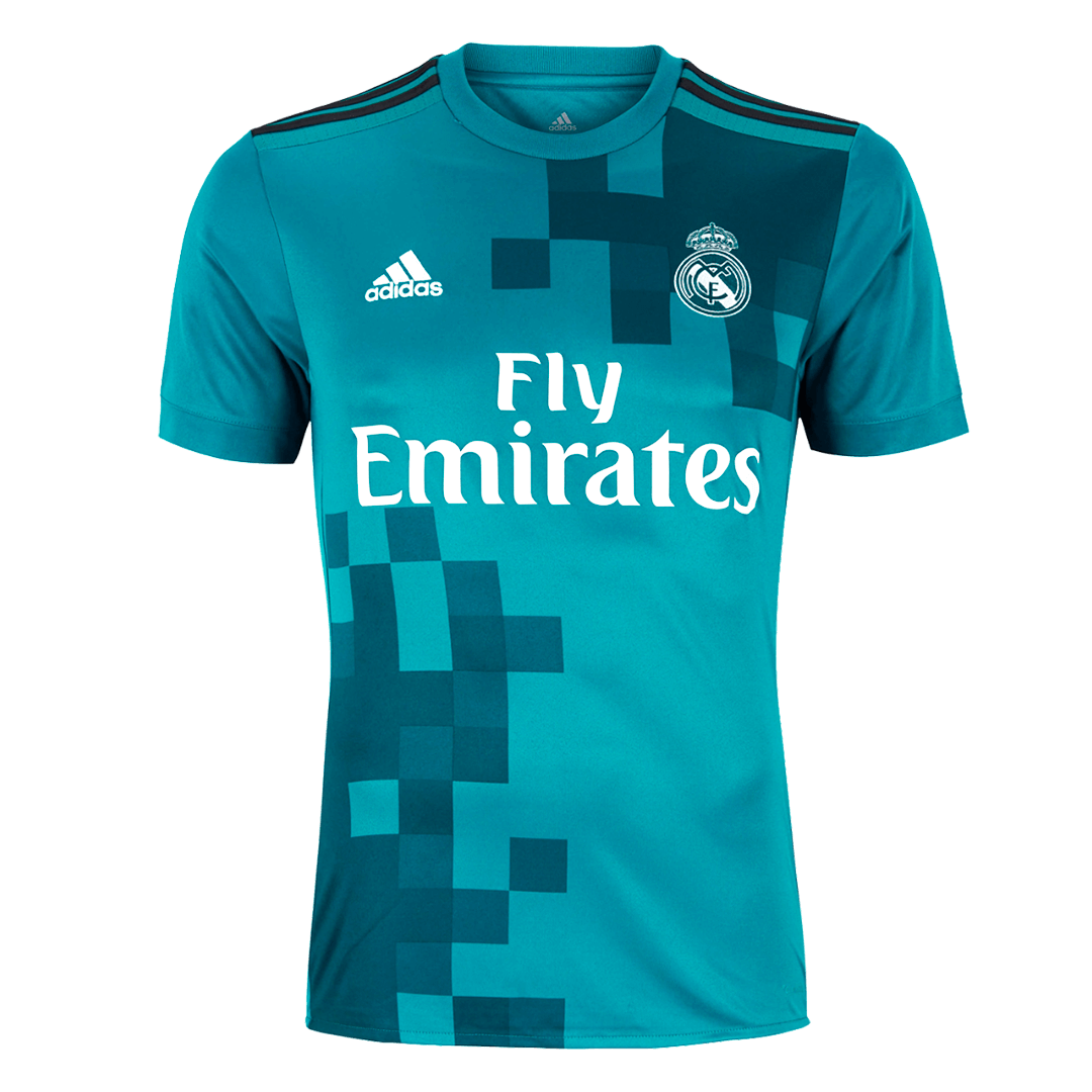 Maillot rétro du Real Madrid Third 2017/18 Bleu