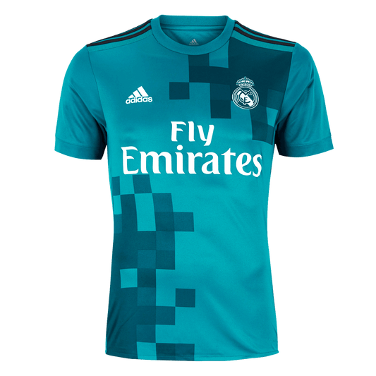 Maillot rétro du Real Madrid Third 2017/18 Bleu
