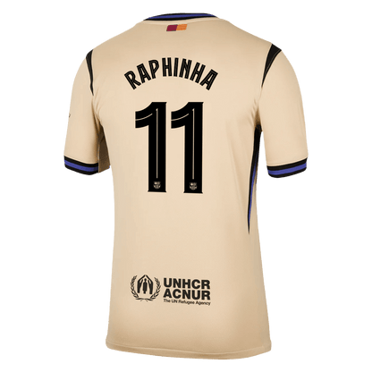 RAPHINHA #11 Barcelone Maillot Extérieur 2025/26 Jaune - UCL