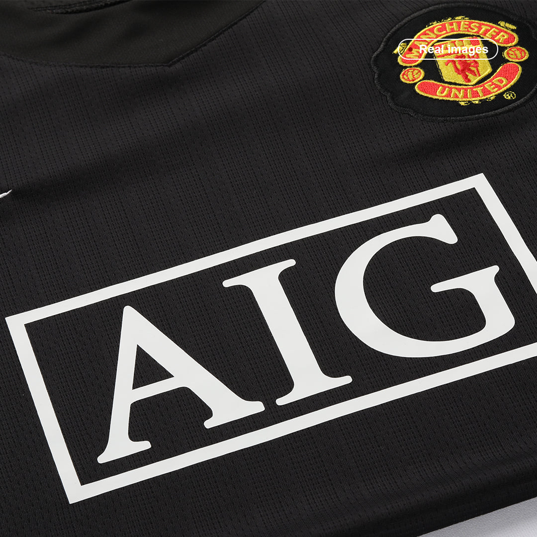 Maillot rétro Manchester United extérieur 2007/08 noir