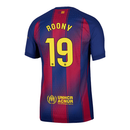 ROONY #19 Barcelona Domicile Maillot 2025/26 Rouge&Bleu Joueur