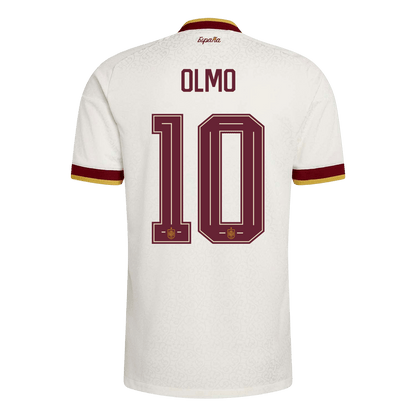 OLMO #10 Maillot Espagne Extérieur - Coupe du Monde 2026 Blanc Joueur