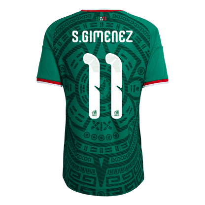 S.GIMENEZ #11 Mexico Home Jersey - 2026 World Cup Green Player