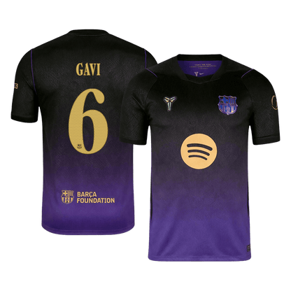 GAVI #6 Barcelona Extérieur Maillot 2026/27 Black/Purple - UCL