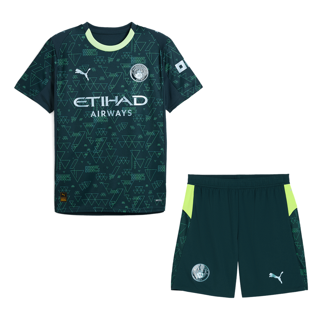 Manchester City Fourth Away Maillot Kit 2025/26 Vert