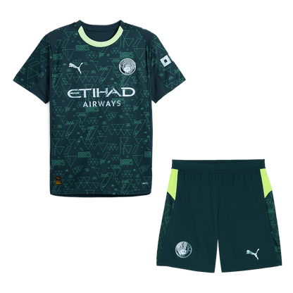 Manchester City Fourth Away Maillot Kit 2025/26 Vert