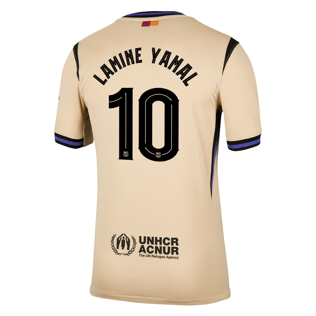 LAMINE YAMAL #10 Barcelone Maillot Extérieur 2025/26 Jaune - UCL