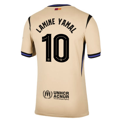 LAMINE YAMAL #10 Barcelone Maillot Extérieur 2025/26 Jaune - UCL