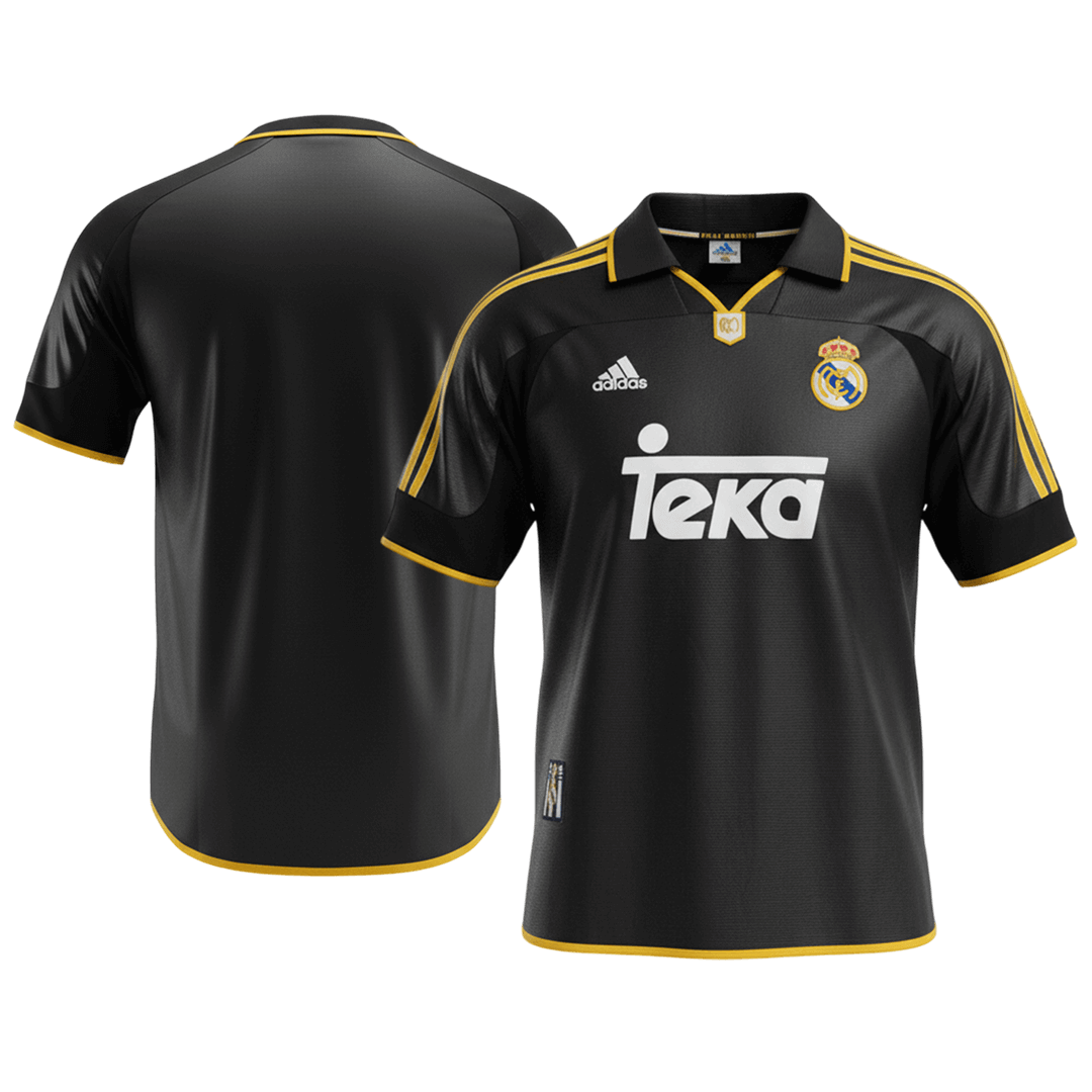 Maillot Rétro Real Madrid Extérieur 1999/01 Noir