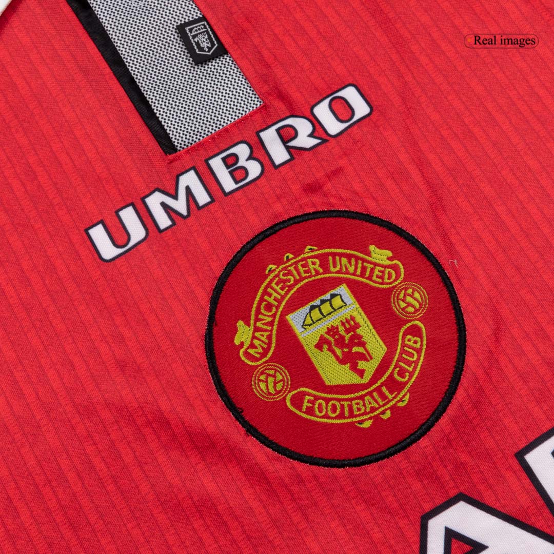 Maillot domicile rétro Manchester United 1996/97 rouge