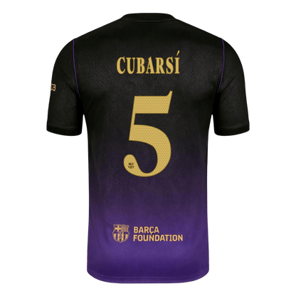 CUBARSÍ #5 Barcelona Extérieur Maillot 2026/27 Black/Purple - UCL
