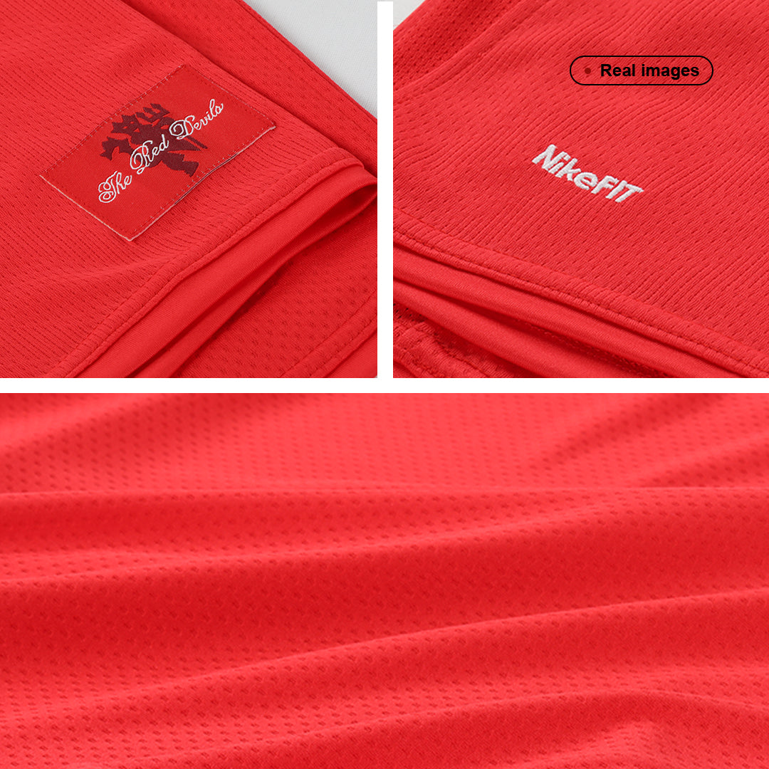 Rétro RONALDO #7 Manchester United Maillot Domicile 2007/08 Rouge