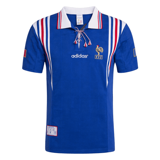 Maillot Rétro France Domicile 1996 Bleu