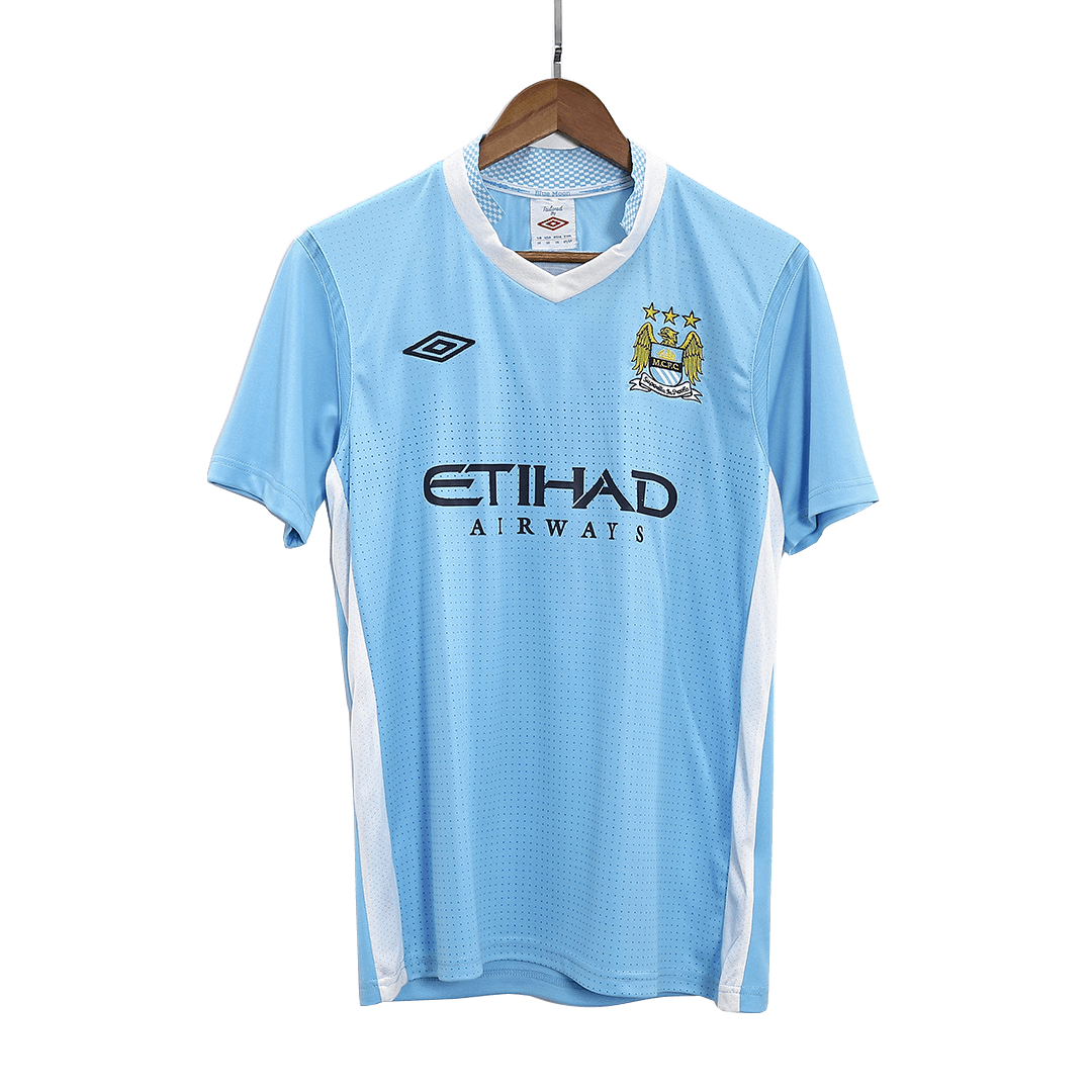 Maillot Rétro Domicile Manchester City 2011/12 Bleu