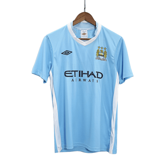 Maillot Rétro Domicile Manchester City 2011/12 Bleu