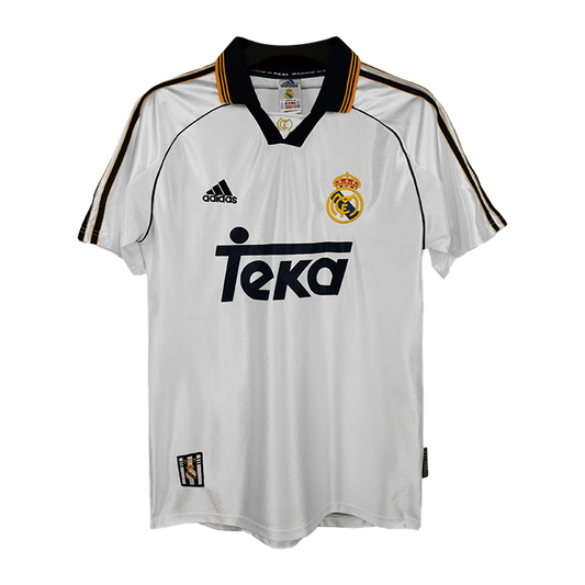 Maillot Domicile Rétro Real Madrid 1999/00 Blanc